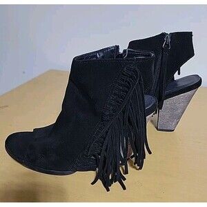 Women Coconuts LOVE-C‎ Brown Open-toe Booties Shoes SIZE 8.5